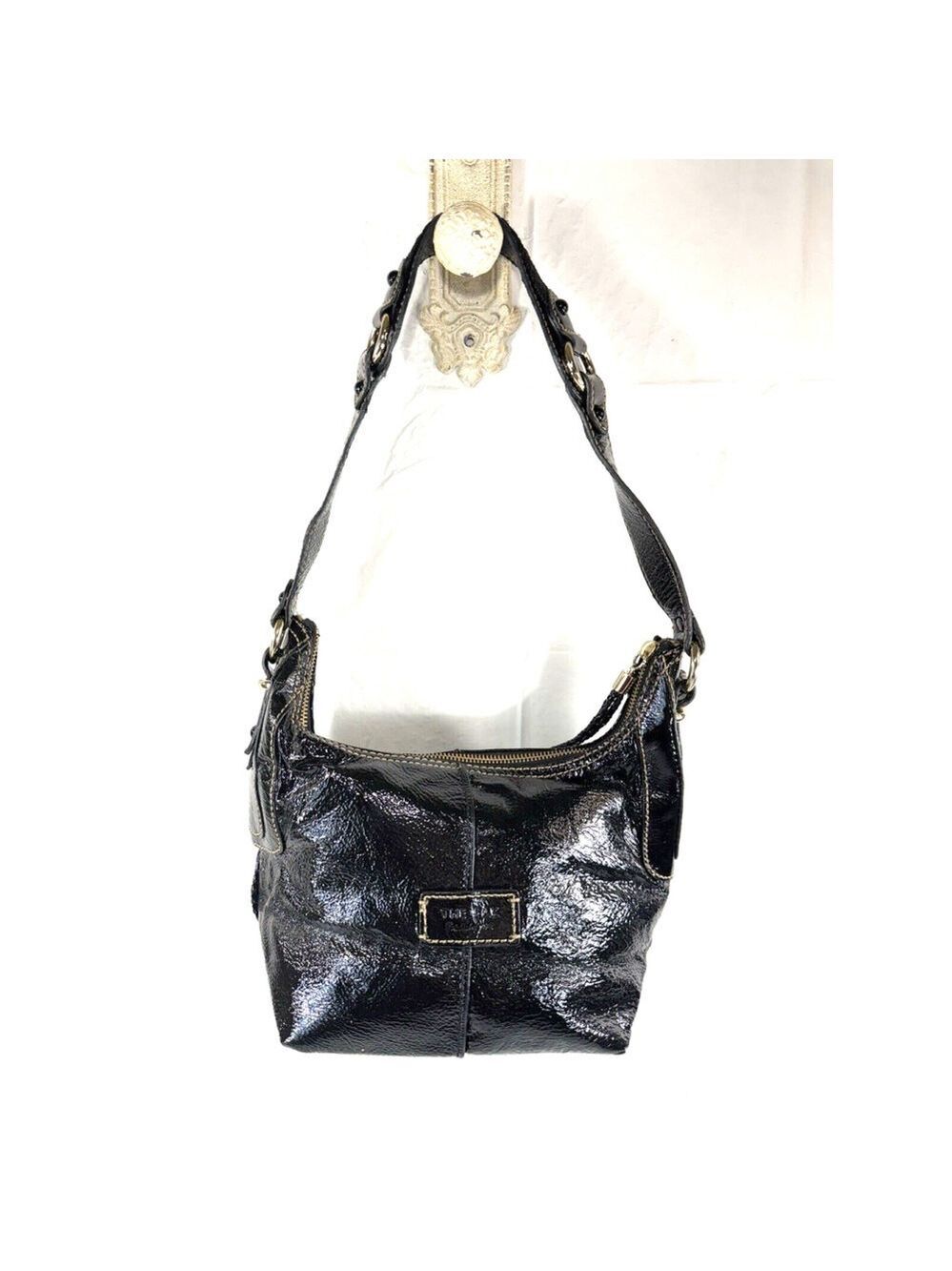 Vintage The Sak Patent Leather Hobo Shoulder Bag